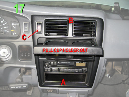 94 toyota pickup dash trim