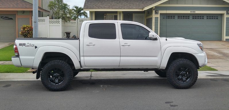 Show your Super White Tacoma with black wheels | Tacoma World