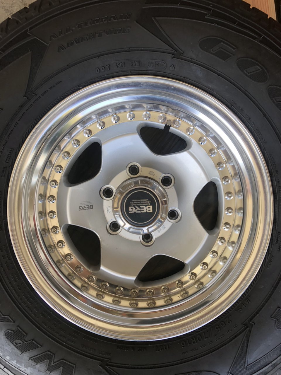 Bridgestone Berg Wheel size 16x8 -13 offset Lug pattern 6x139.7 Tires not included. $1000 obo 6 Split Rim 2 13 16 Bolt Pattern