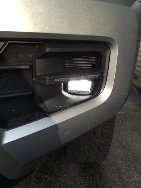 Pro Rigid fog lights installed | Tacoma World