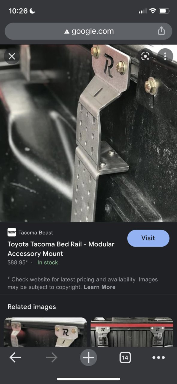 Water port mount bed rail | Tacoma World