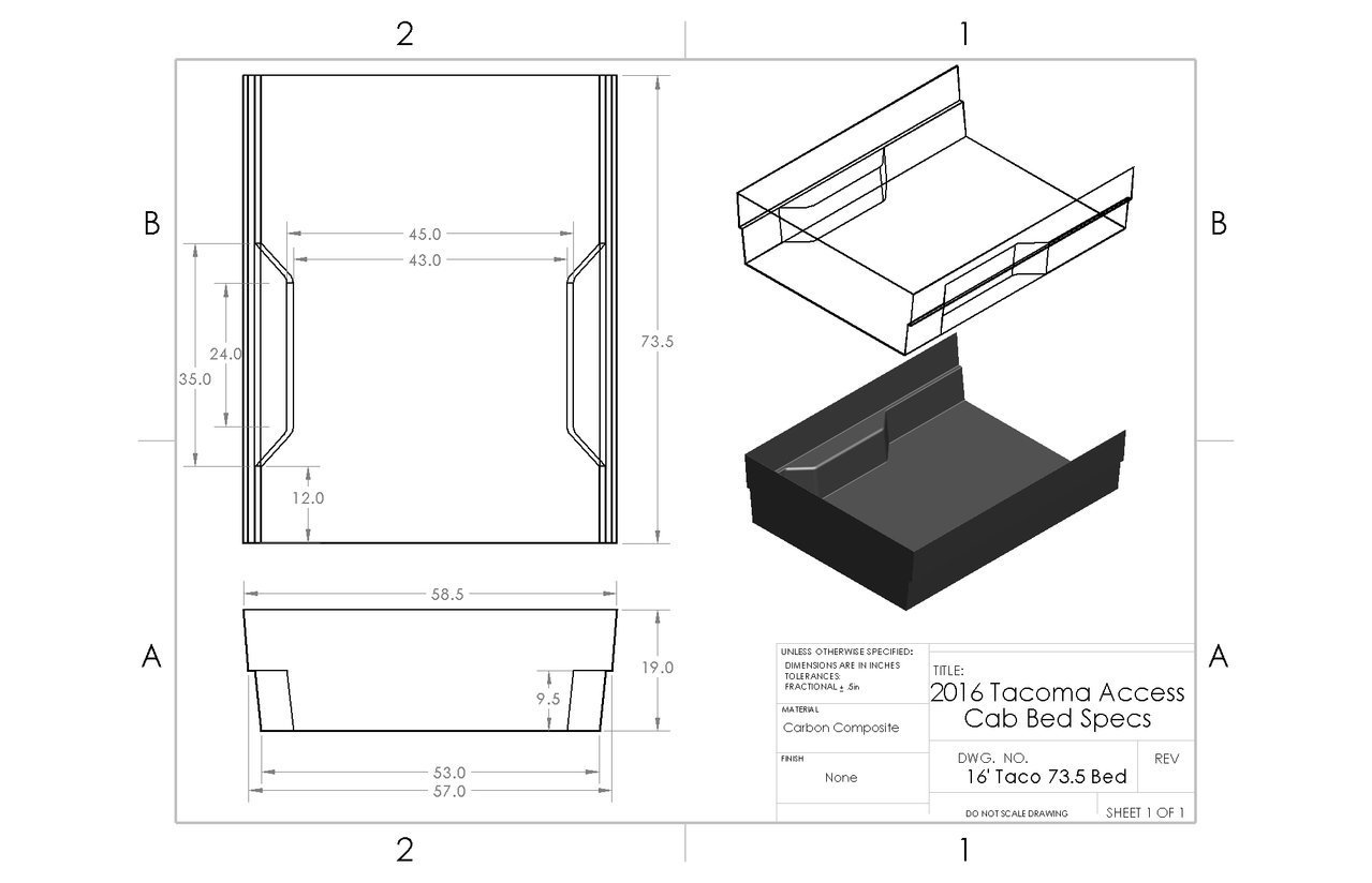 2nd 3rd Gen Detailed 6ft Bed Dimensions Tacoma World   16 Taco 73 5 Bed Jpg.3725734