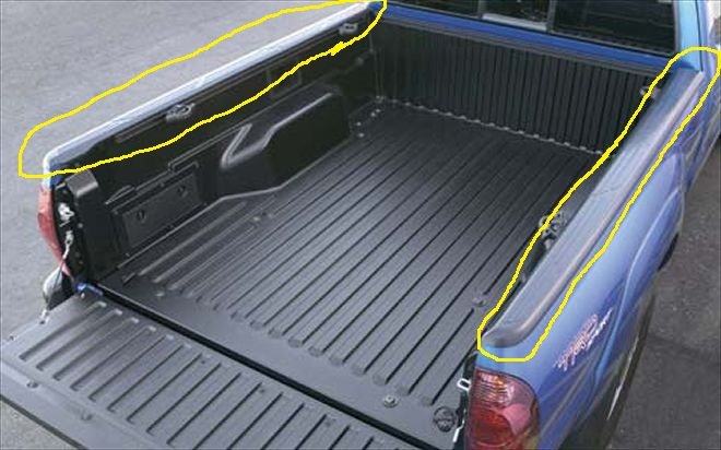 Toyota Tacoma Bed Rail System Accessories