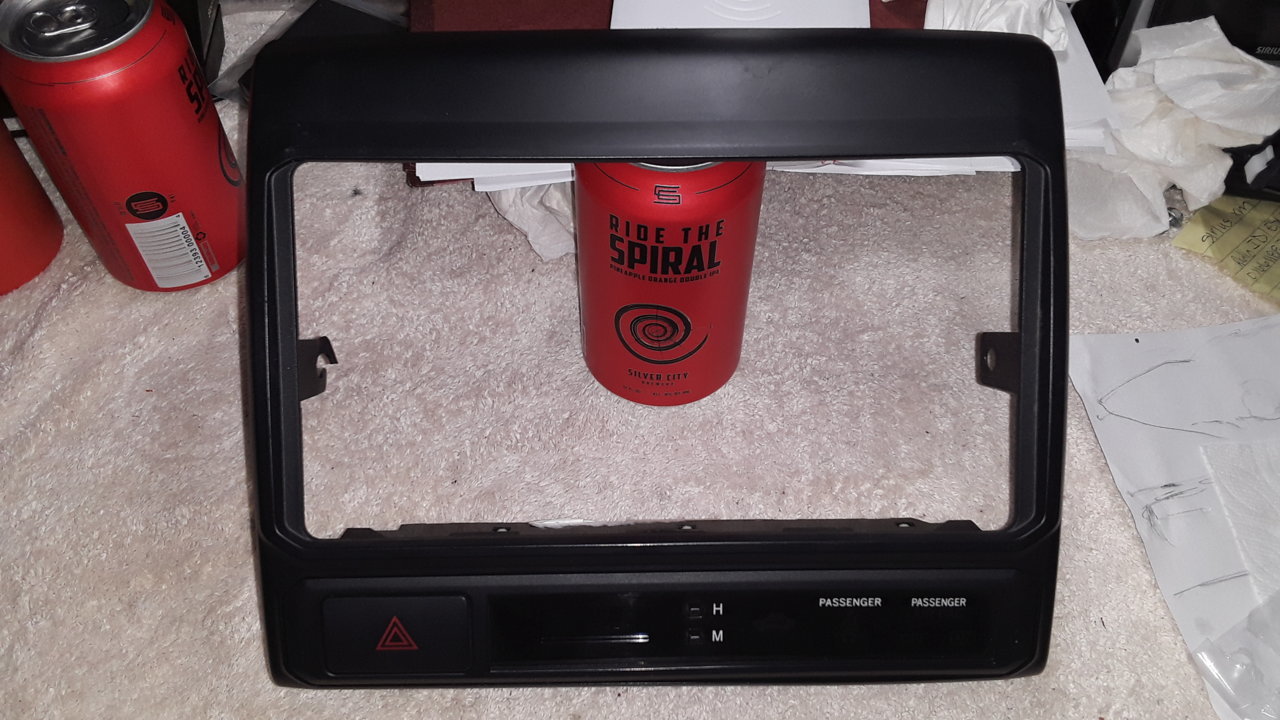 2nd Gen Flat Black Hazard Switch/Clock Assembly and Radio Trim (Seattle