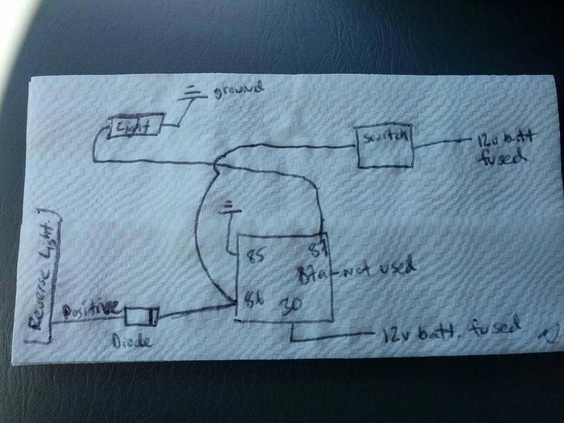 Wiring extra reverse lights to switch and preexisting lights | Tacoma World