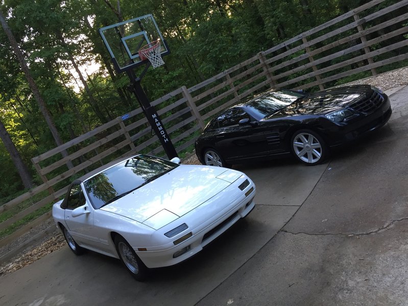 1991 RX-7 and 2005 Crossfire.jpg