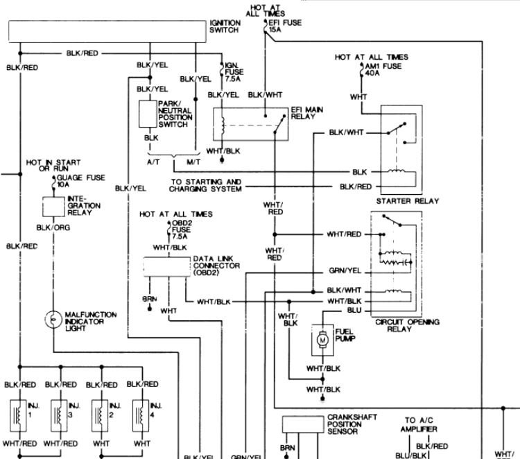 1997 Toyota Avalon Ignition Wiring Diagram - Wiring Diagram