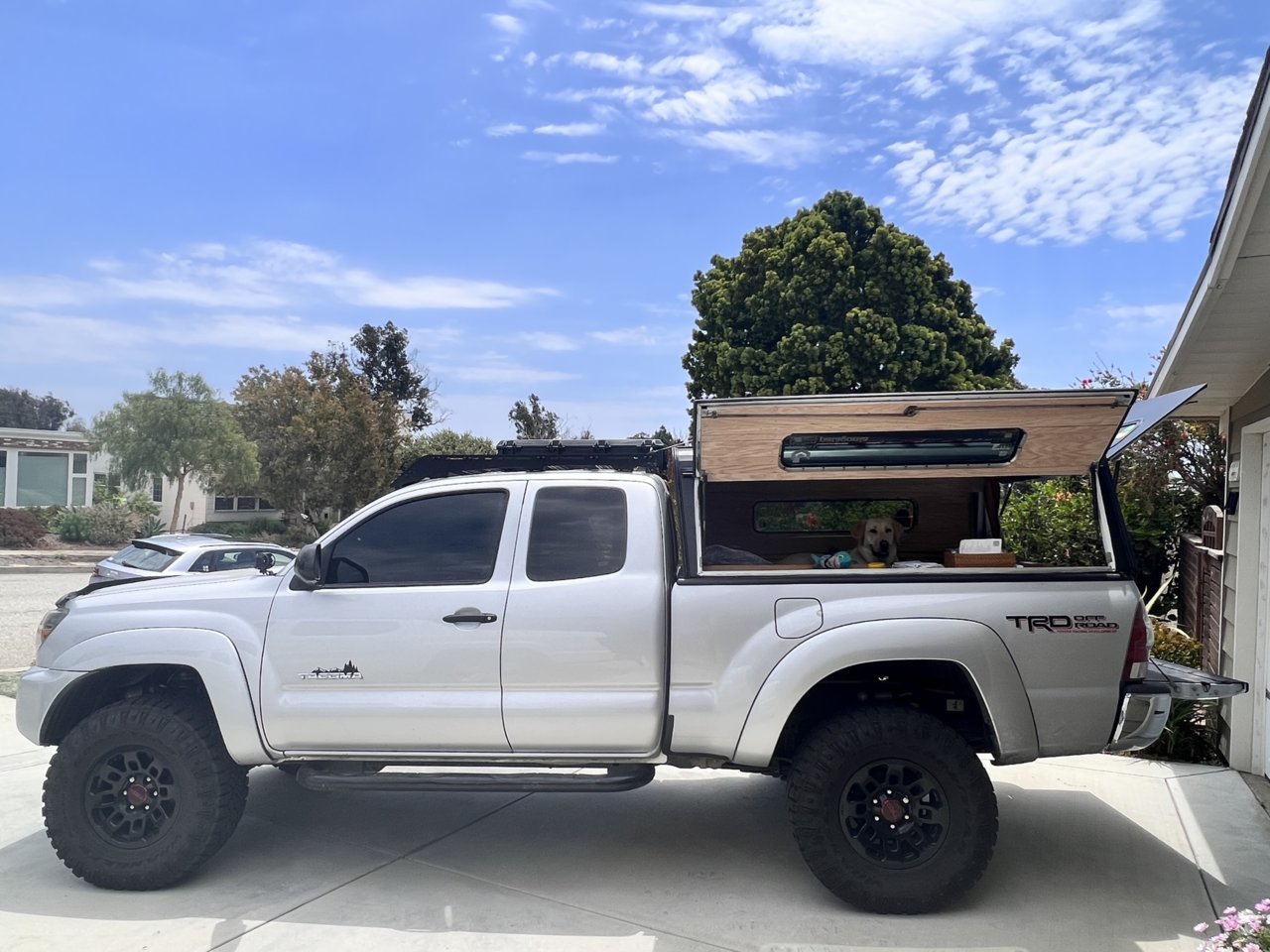 Norcal + Socal: 6ft Lifetime camper shell + bed platform and drawer ...