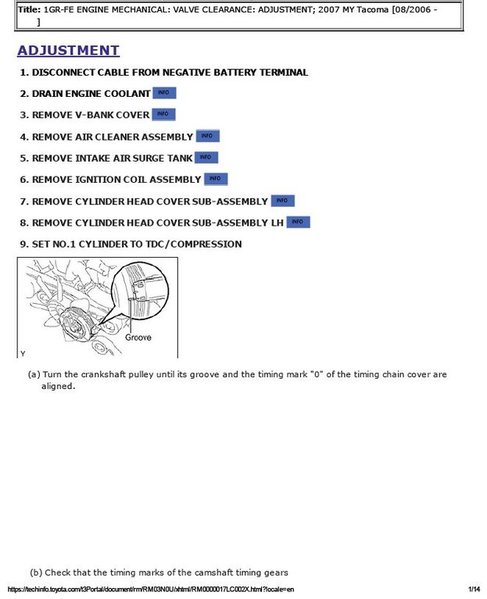 Didn't track order of valve lifters | Tacoma World