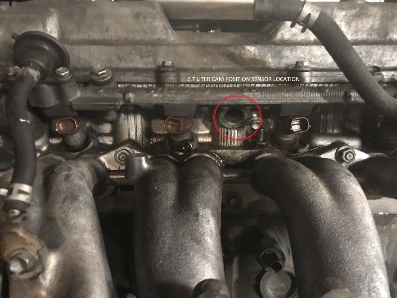 Location of camshaft position sensor tacoma world