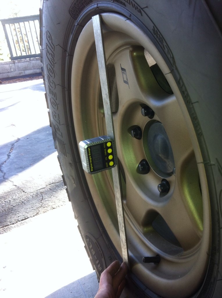 How to check wheel alignment at home