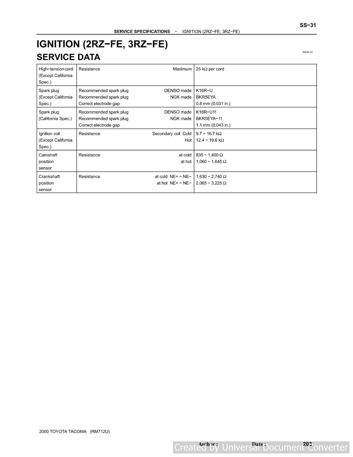 2000 2.4L 2.7L Ignition Specs.jpg