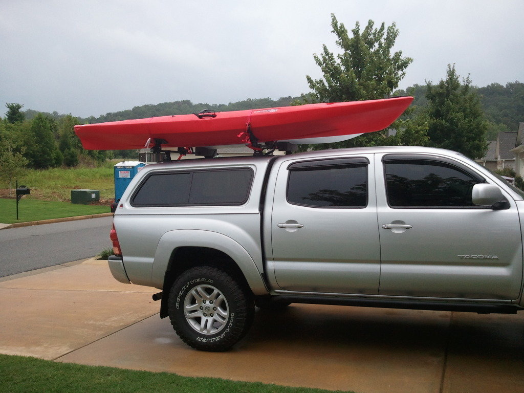 Kayak rack for truck topper sale