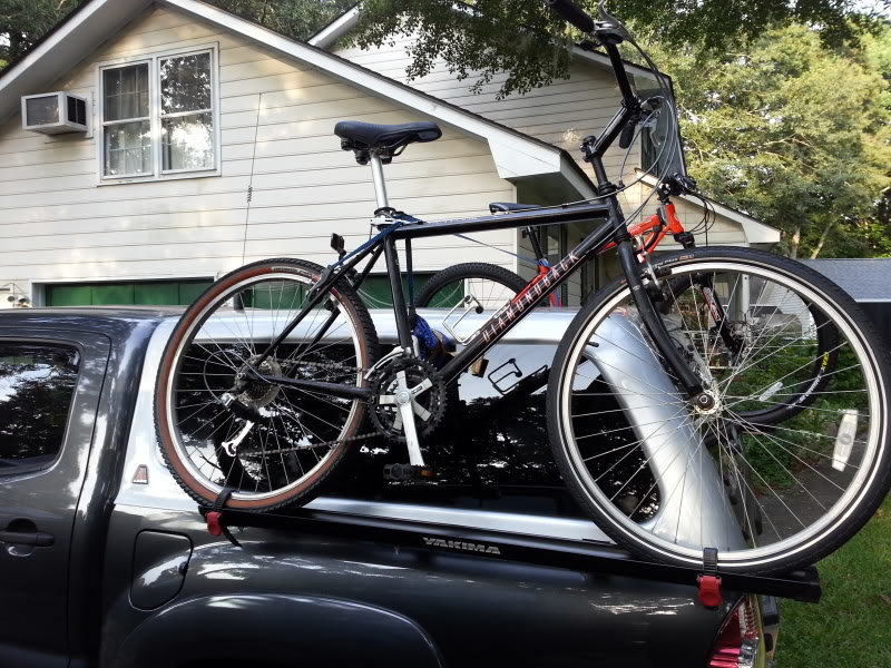 truck cap bike rack