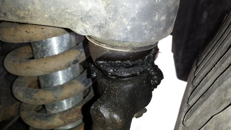 Leaking grease 3000 miles on new ball joints. Opinions