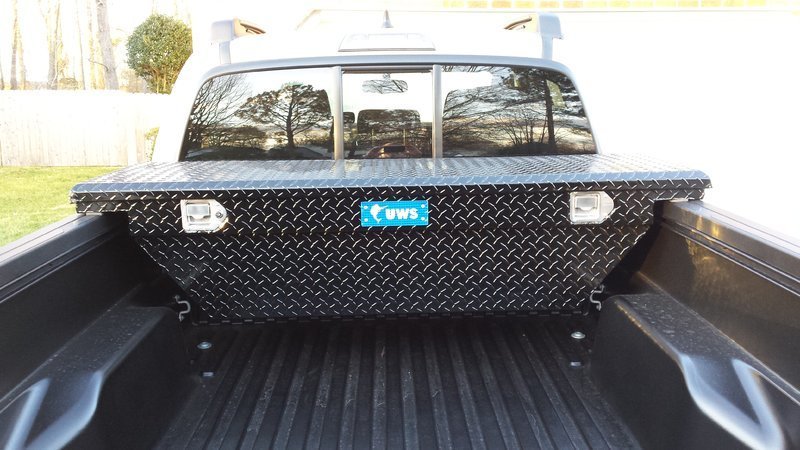 Toyota tacoma with store tool box