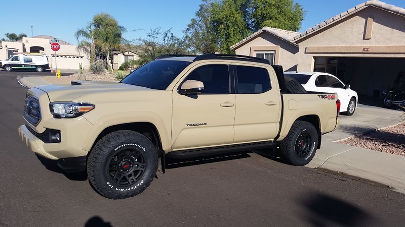 265 70 R17 Ko2s With Trd Pro Wheels Rubbing Oem Flaps Tacoma World