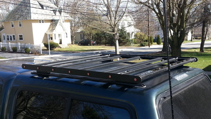 Truck cap roof online rack diy