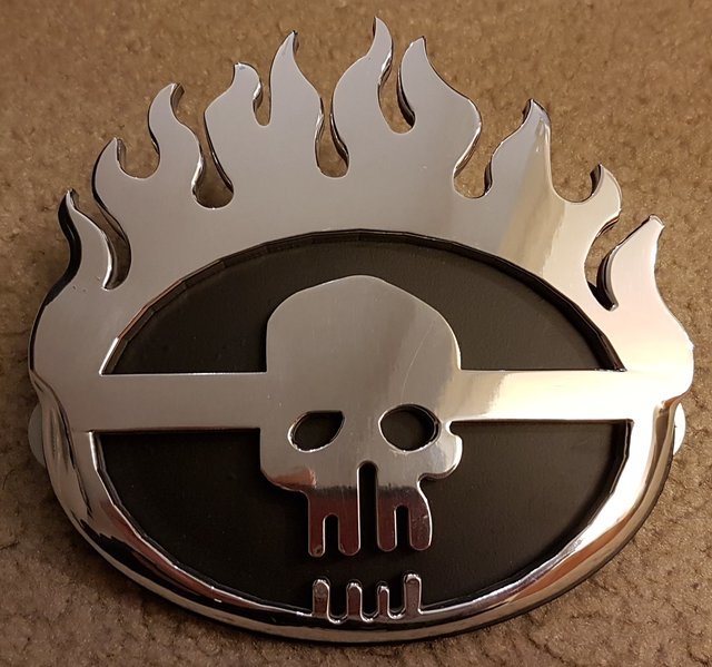 Polished Aluminum Mad Max Fury Road Screaming Skull Emblem Tacoma World