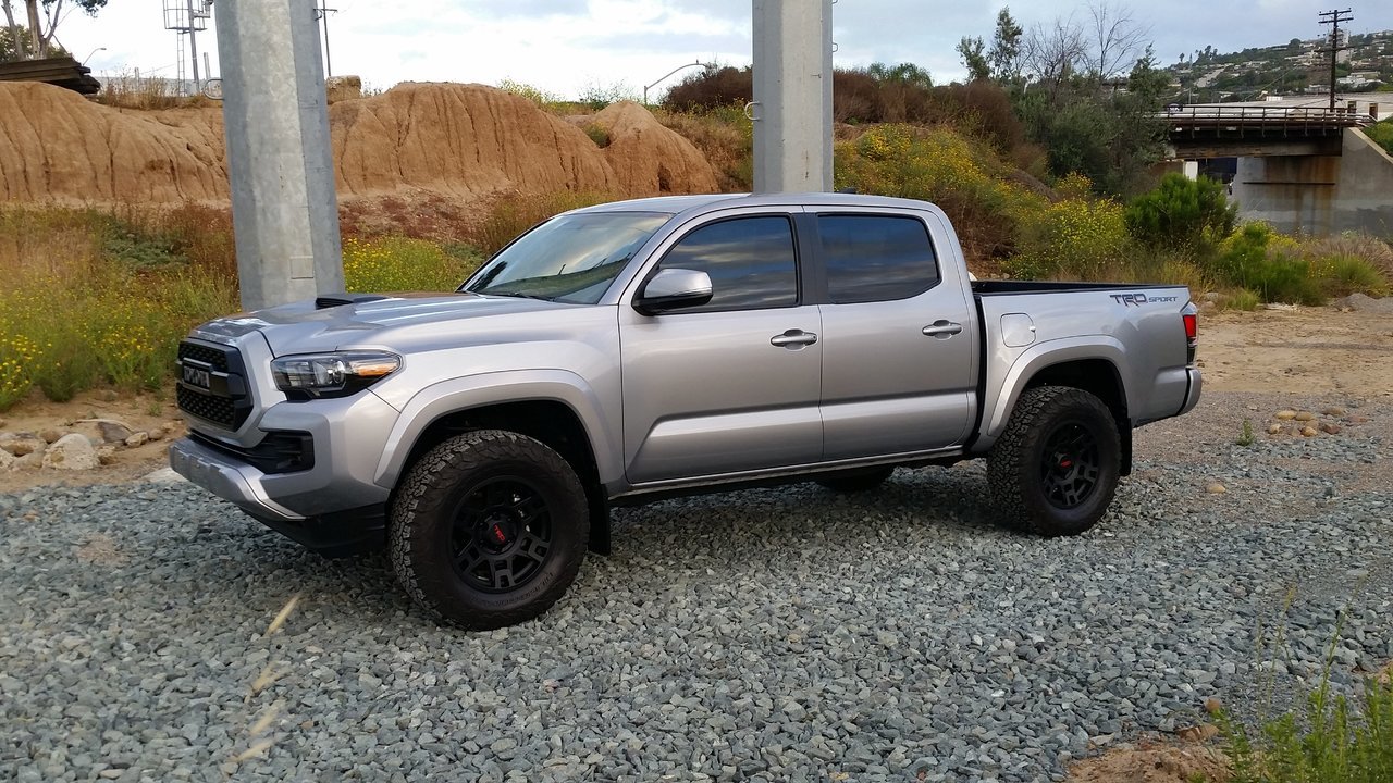 matte silver or matte black trd sema rims on my 2017 silver