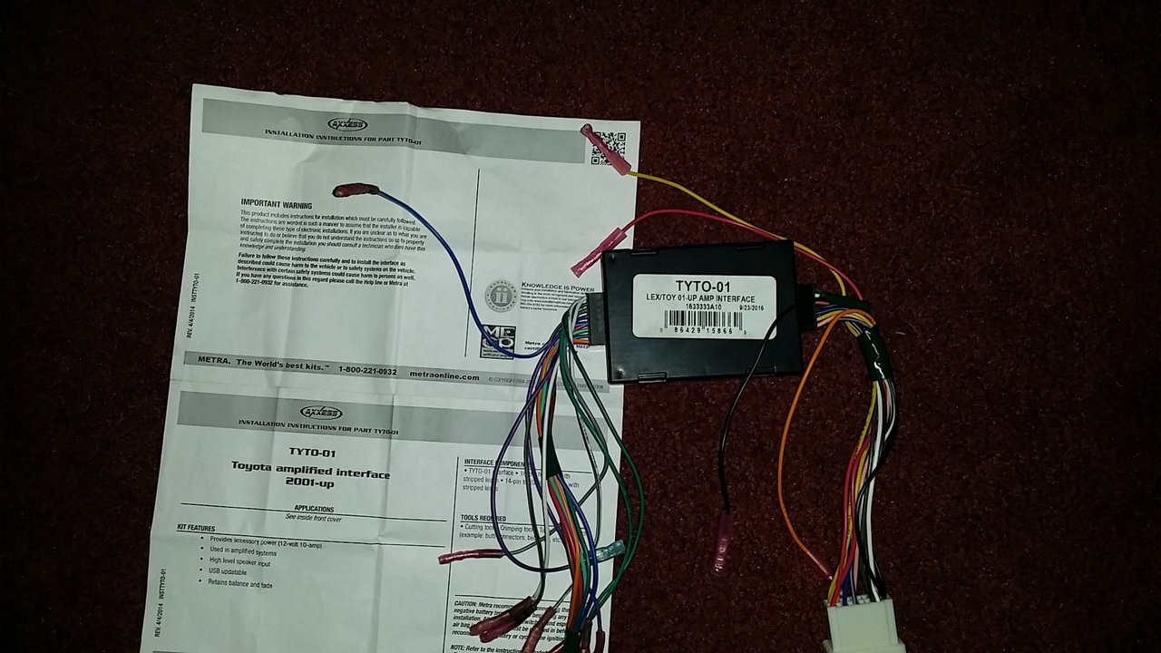 Upgrade jbl radio harness TYTO01 World