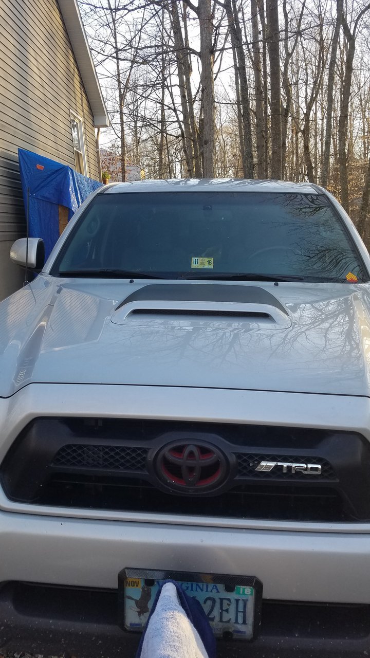 2nd Gen Anti Glare Hood Scoop Decal - Shipping Now | Tacoma World