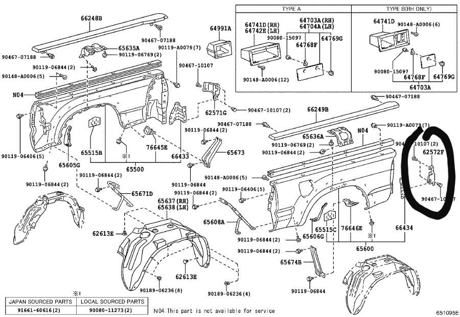 2016 bedside parts diagram World