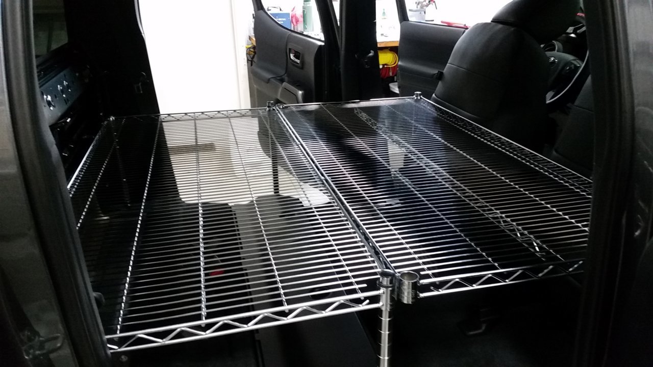 20181221 - Cab sleeping platform, 48W x 54L, (two 24x54 Metro Wire shelves).jpg