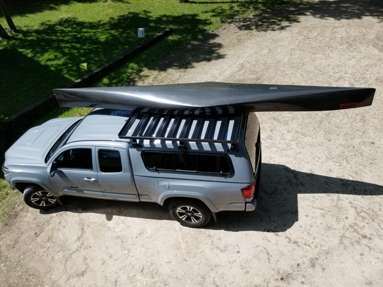 Roof rack extending over cab Tacoma World