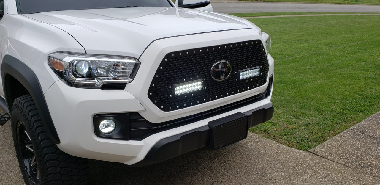 Grille Installed - Stainless or Black. | Tacoma World