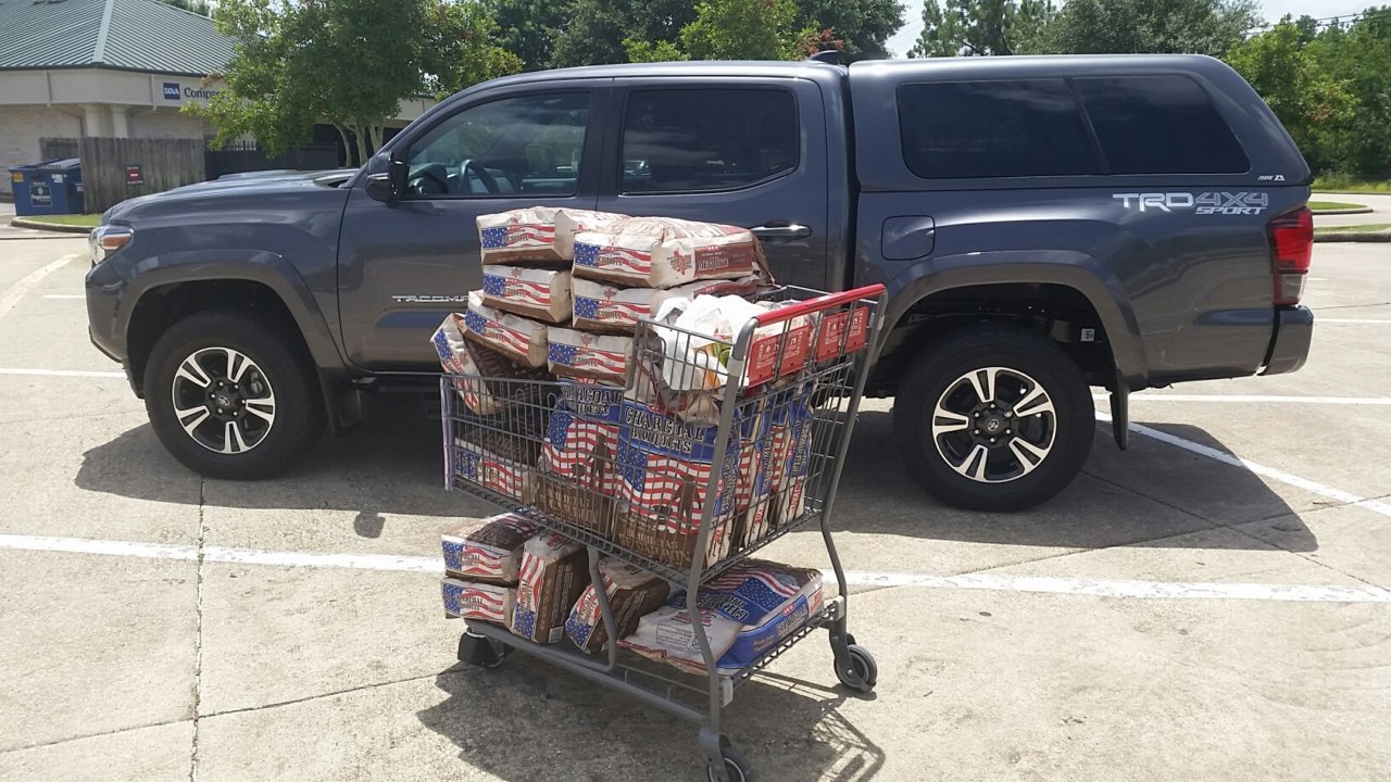 20190701 - Driver's side, charcoal's on sale at HEB for $3.98, big bag.jpg