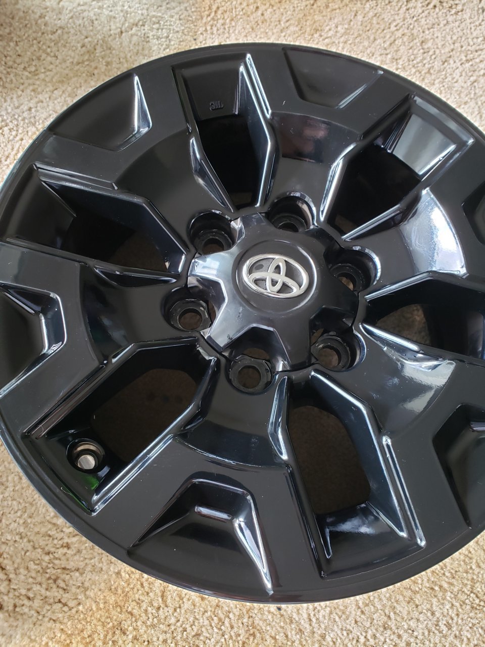 FS stock 2019 Toyota TRD Off Road 16" rims powder coated black