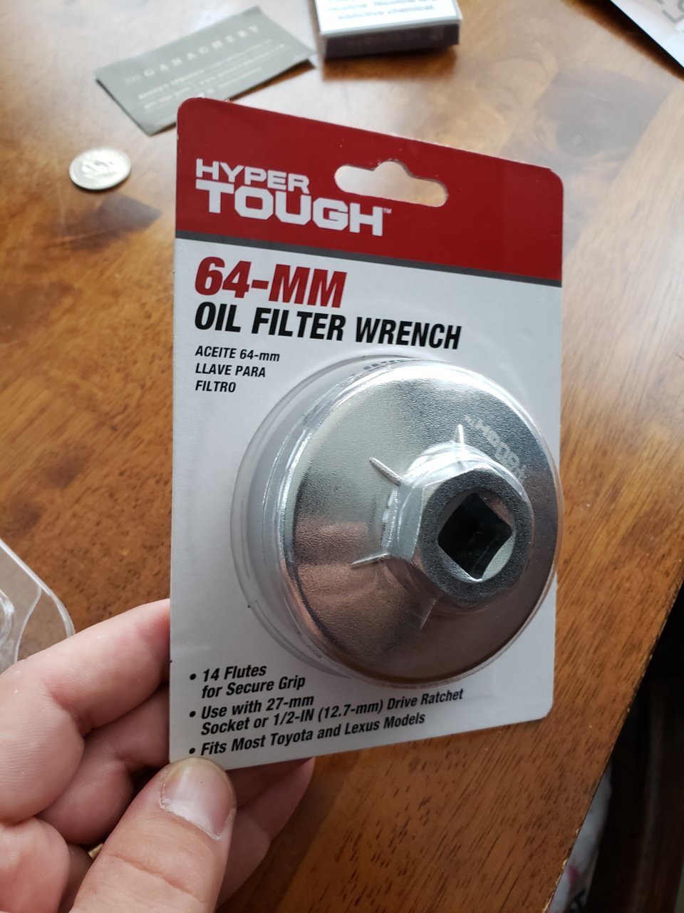 Oil filter cap wrench for 6 cyl World