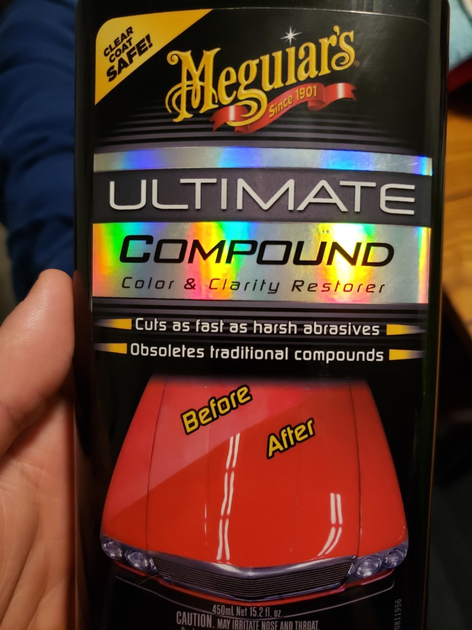 First detail using Megs Ultimate Compound