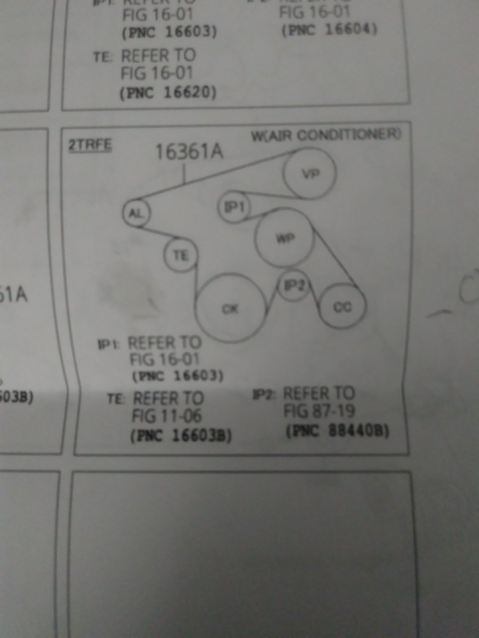 Idler pulley #2 or lowest one on the engine of a 2017 tacoma sr5 4x4 ...