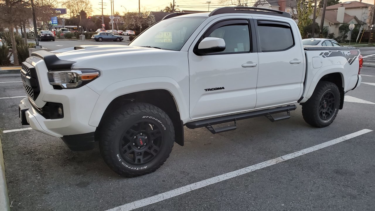 2018 Tacoma tires size advise 275/70/17 would it run with 2in front ...