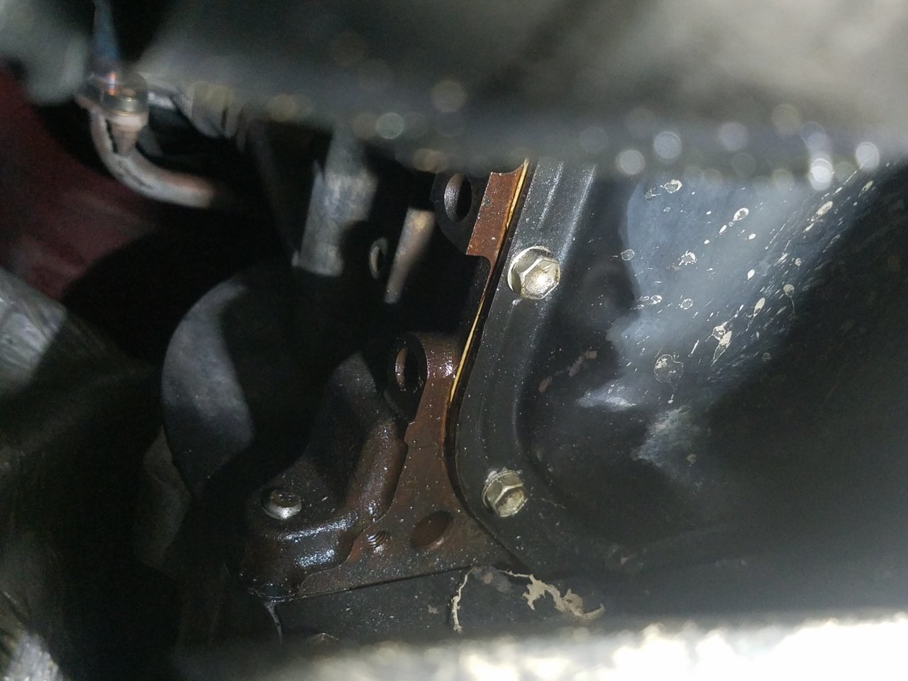 Oil pan gasket leak World