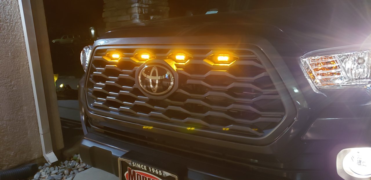 Tutorial: 2020 TRD Off Road Grille with Raptor lights | Tacoma World