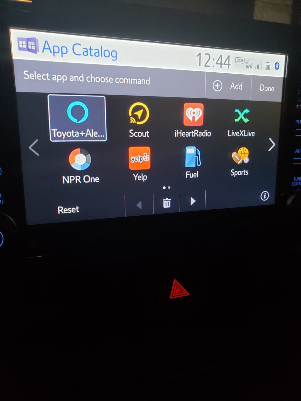 How to remove the Toyota+Alexa app from the Entune World