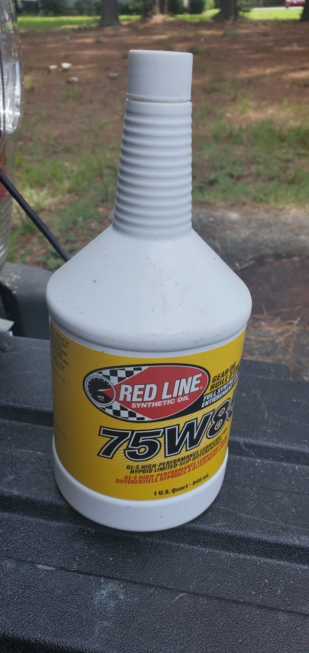 Red Line Synthetic MTL 75W80 GL-4 Manual Transmission Gear Oil Set of 4  Quarts