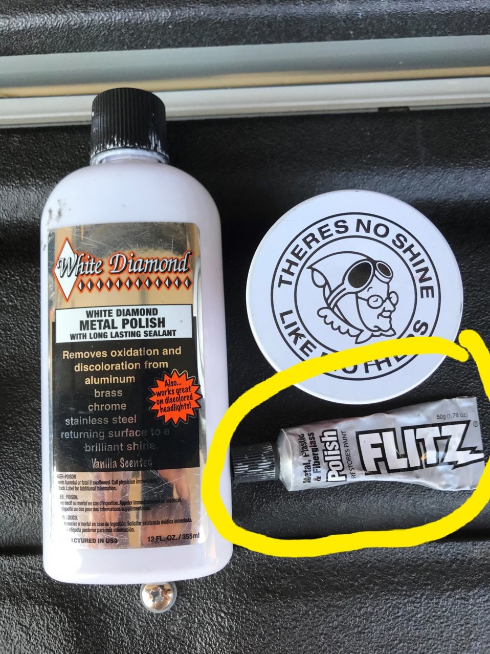 Flitz Multi-Purpose Polish and Cleaner Liquid All Metal DOES NOT HARM  Plastic & Fiberglass: Great for Headlight Restoration + Rust Remover, 3.4  oz