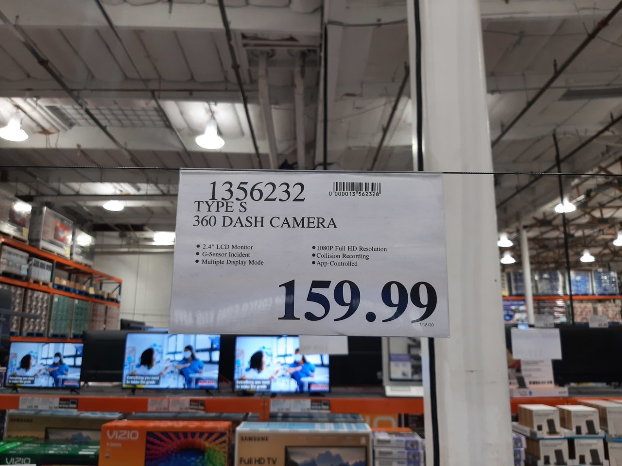 Type s best sale backup camera costco