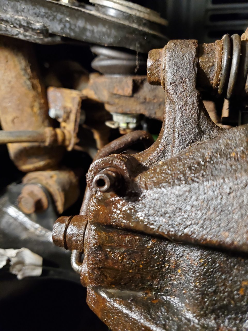 Brake Caliper Leaking from Bleeder Screw World