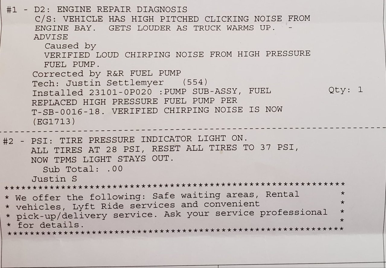 FYI - Engine Chirp Noise TSB-0016-18 | Tacoma World
