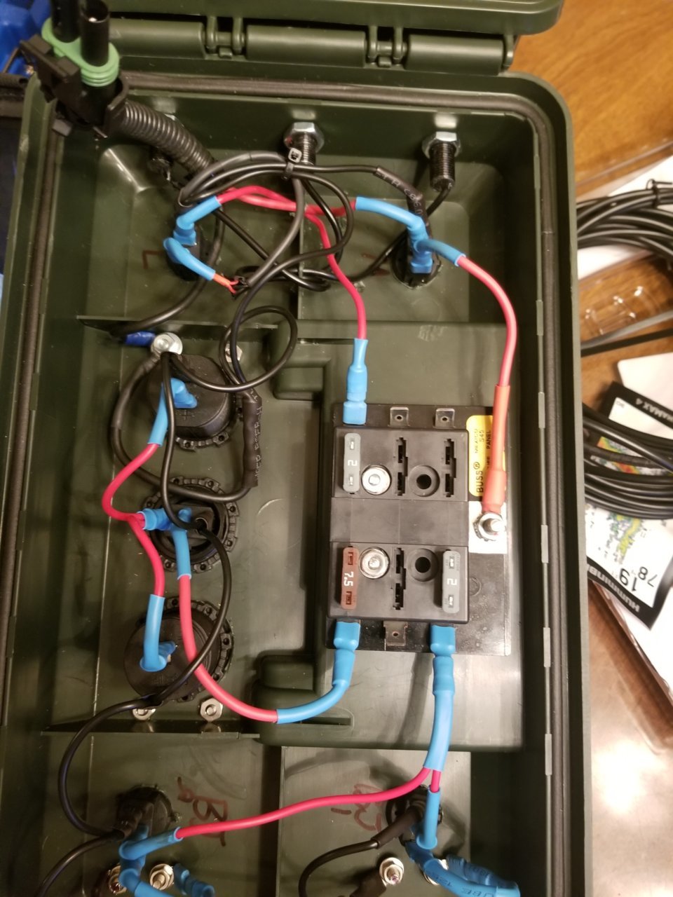 Built a power box for ice fishing