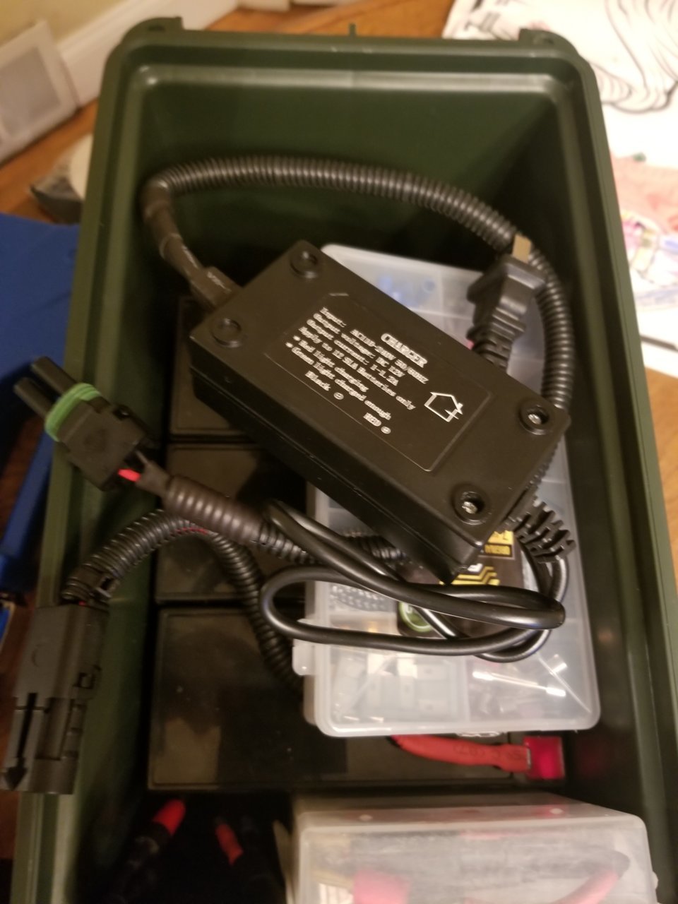 Built a power box for ice fishing