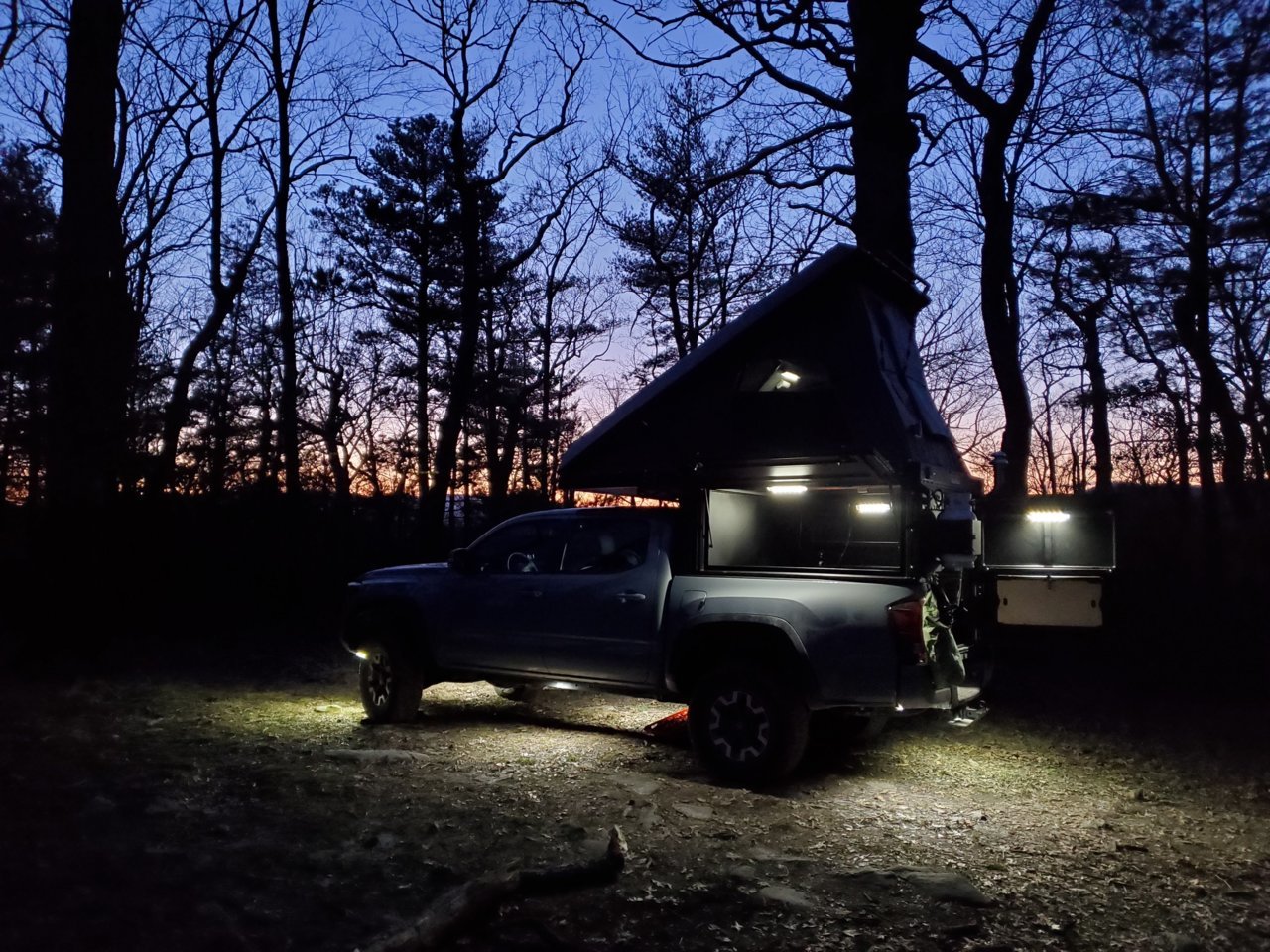 The Best Camp Vibes ($17 LED String Lights) - 2020 Tacoma RTT Camping 🇨🇦  