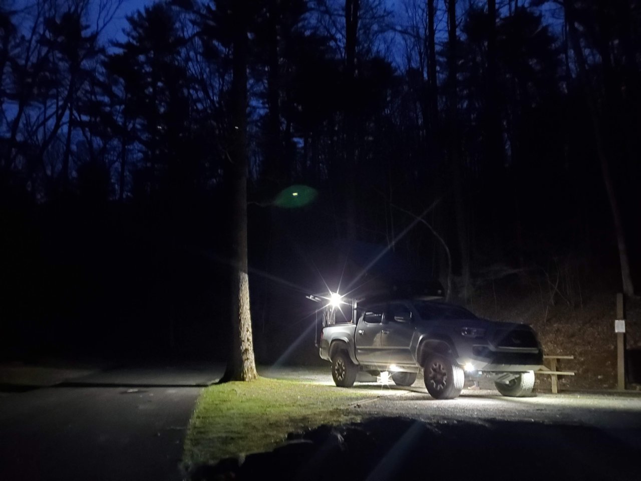 The Best Camp Vibes ($17 LED String Lights) - 2020 Tacoma RTT Camping 🇨🇦  