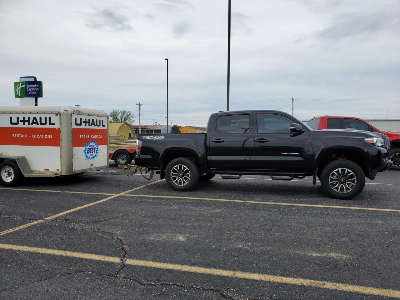 Towing a Uhaul 6x12 enclosed trailer World