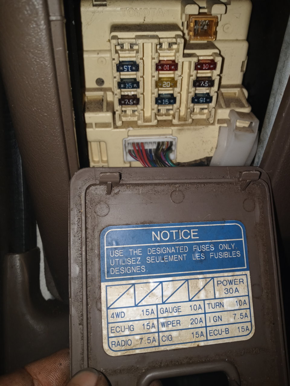 Fuses - Fuse Specification Chart